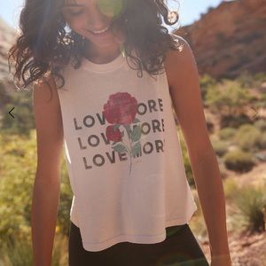 Spiritual Gangster rose tank top